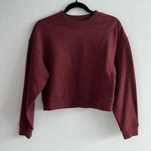 Naadam cropped fleece sweatshirt